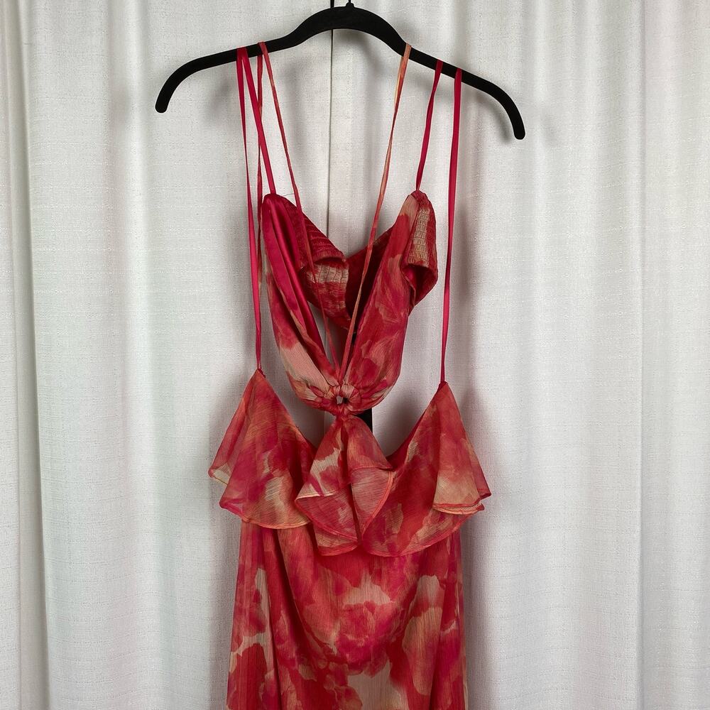 Gianni Bini Cherry Myra Halter Cutout Maxi Dress Sz.10 NWT - Picture 6 of 16